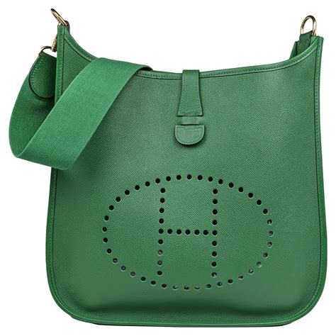 hermes crossbody bag green|Hermes evelyne crossbody bag sale.